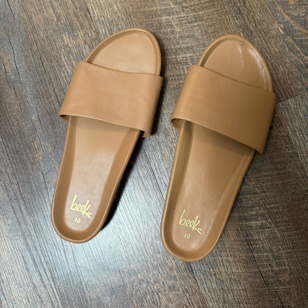 Beek Women's Gallito Leather Slide Sandal 10